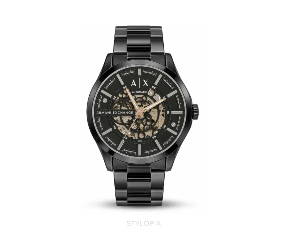 Armani Exchange Full Black Metal Automatic - Armani Exchange First Copy Watches