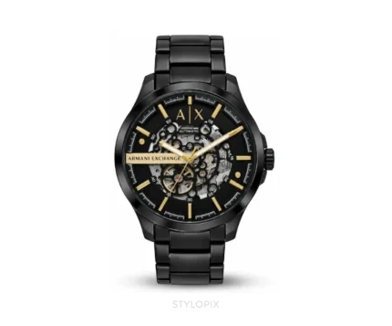 Armani Exchange Full Black Metal Strap Automatic - Armani Exchange First Copy Watches