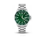 Emporio Armani Green Dial Silver Metal Strap Quartz - Emporio Armani First Copy Watches