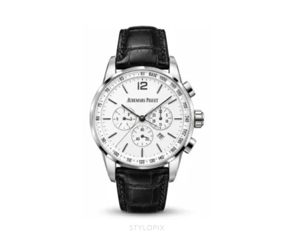 Audemars Piguet With Choronograph Black And White Automatic - Audemars Piguet First Copy Watches