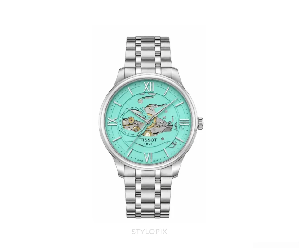 Tissot Open Heart Tiffany Dial Automatic Skelton - Tissot First Copy Watches