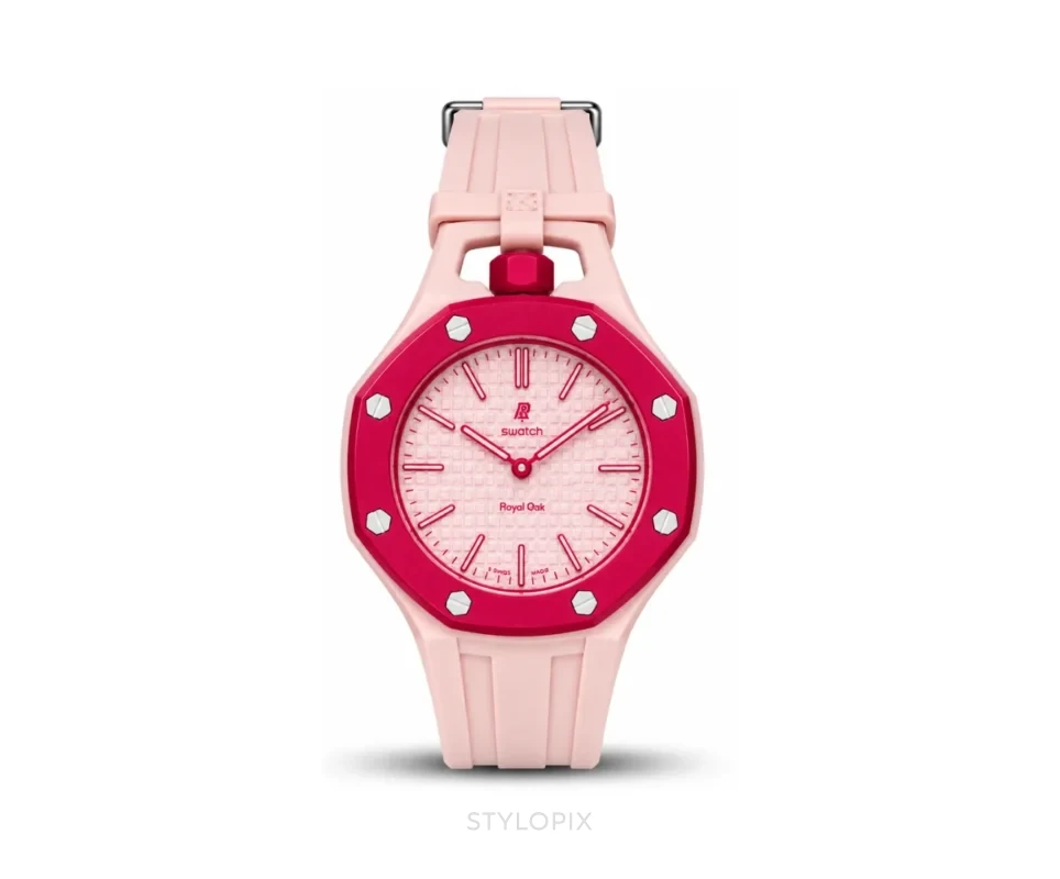 Audemars Piguet Royal Pop Edition X Swatch With Strap Pink Quartz - Audemars Piguet First Copy Watches