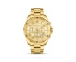 Michael Kors Brecken Chronograph Gold Medal bracelet Quartz - Michael Kors First Copy Watches