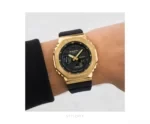 Casio G-Shock GM-2100G-1A9 Gold Black Quartz - G Shock First Copy Watches