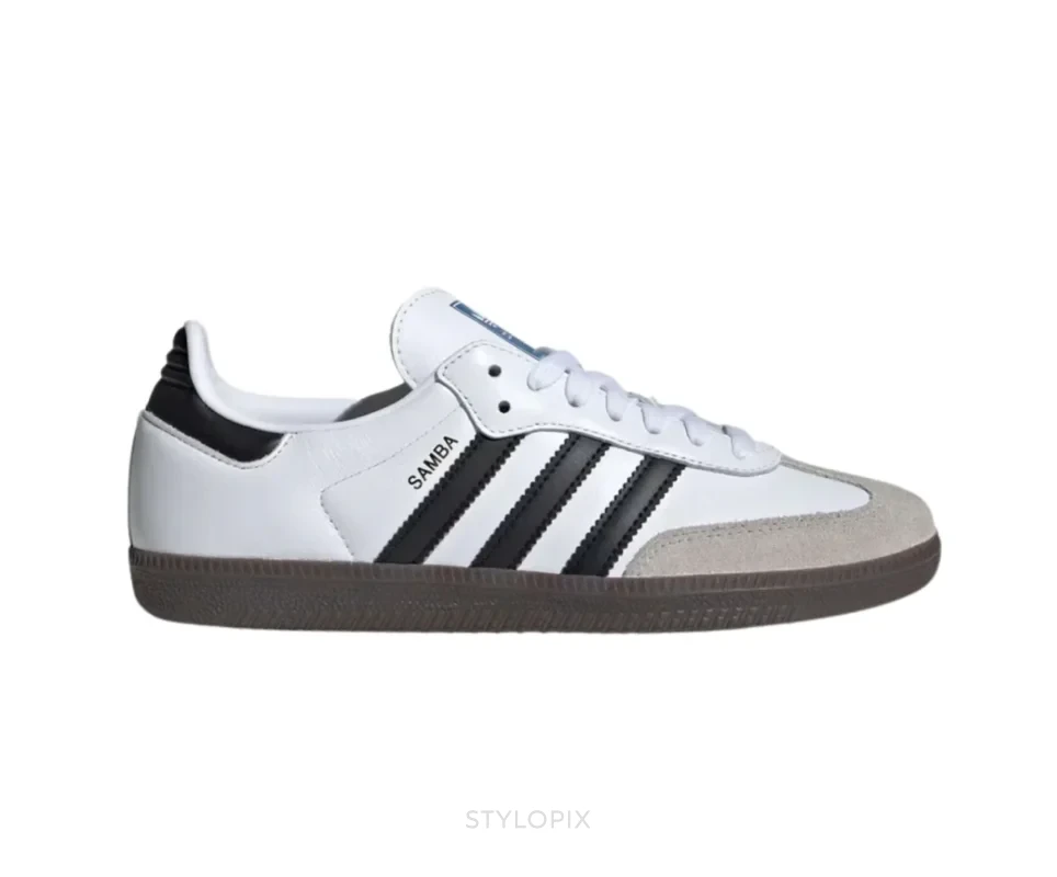 Adidas Samba Cloud White Core Black - Adidas First Copy Shoes