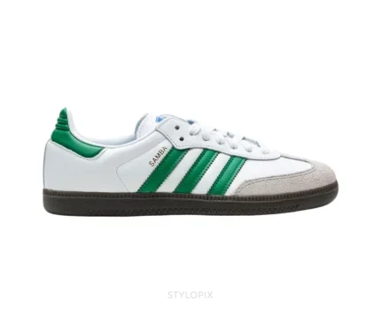 Adidas Samba White Green - Adidas First Copy Shoes