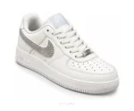 Nike AirForce One Gray Tick With White Customized Unisex - Nike First Copy Shoes