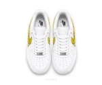 Nike Air Force One Yellow Tick With White Customized Unisex - Nike First Copy Shoes