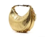 Fendi Gold Metallic Golden Hobo Bag - First Copy Handbags