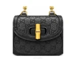 Gucci Bamboo 1947 Black Mini Sling Bag With Original Box - First Copy Sling Bag