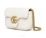 Gucci GG Marmont Super Mini White Cream - First Copy Sling Bag