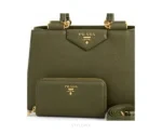 Prada Combo Olive Color Shoulder Bags - Prada First Copy Bags