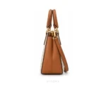Michael Kors Beige Brown Medium Satchel Bag With Original Dust Cover & Carry Bag - Michael Kors First Copy Bags
