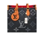 Louis Vuitton OnTheGo MM Medium Black Orange Shoulder Tote Bag With Dust Cover - LV First Copy Bag