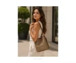Coach Signature Bucket Bag Beige - Coach First Copy Bags