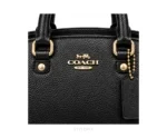 Coach Savannah Carryall Signature Satchel Bag Black Leather Bag 2506 All Black With Original Box & Dust Cover - Coach First Copy Bags