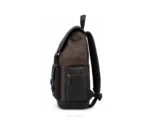 Coach Unisex Rivington Backpack Bag Coffee Black Sprint Leather With Dust Bag - Coach First Copy Bags