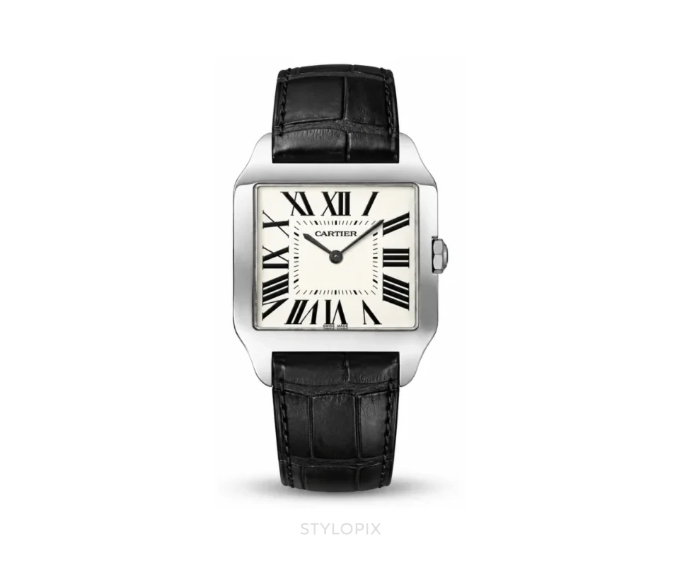 Cartier Dumont Black Silver 35mm Automatic - Cartier First Copy Watches