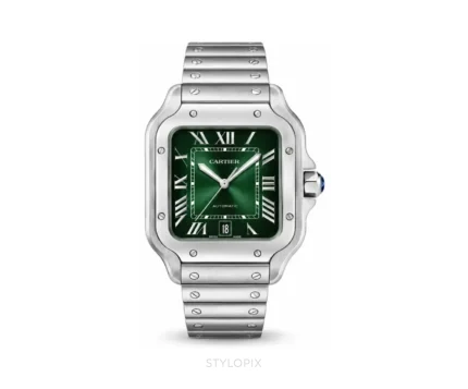 Cartier Santos Green Dial Automatic - Cartier First Copy Watches