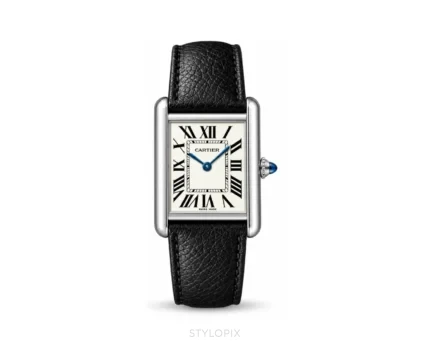 Cartier Tank Must Black Silver Automatic - Cartier First Copy Watches