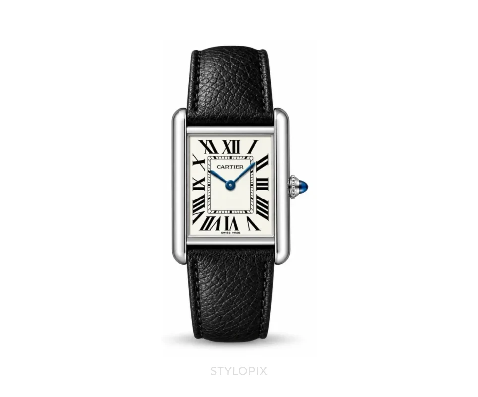 Cartier Tank Must Black Silver Automatic - Cartier First Copy Watches