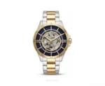 Armani Exchange Open Heart Black Gold Dial Skeleton Automatic - Armani Exchange First Copy Watches