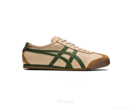 Onitsuka Tiger Mexico 66 Beige Grass Green - Onitsuka Tiger First Copy Shoes