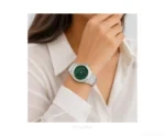 Gucci 25H 30mm Silver Green Quartz - Gucci First Copy Watches