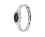 Gucci 25H 30mm Silver Black Diamond Bezel Quartz - Gucci First Copy Watches