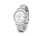 Tommy Hilfiger With Chronograph White dial With Silver Metal Strap 36mm Quartz - Tommy Hilfiger First Copy Watches