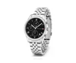 Tommy Hilfiger Chronograph With Black Dial And Silver Metal Strap 36mm Quartz - Tommy Hilfiger First Copy Watches