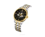 Tissot Open Heart Black Dial With Gold Automatic Skeleton - Tissot First Copy Watches