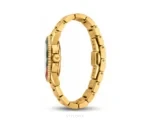 Emporio Armani Black Red Dial With Gold Metal Strap Quartz - Emporio Armani First Copy Watches