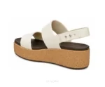 Crocs Sandals Heel White Cream & Cork - First Copy Crocs