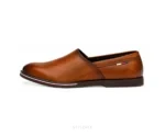 Tommy Hilfiger Tan Camel Brown Moccasins - First Copy Formal Shoes