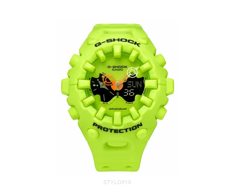 Casio G-Shock GA-V01-9A Neon Yellow Quartz - G Shock First Copy Watches
