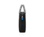 Montblanc Urban Collection Black Leather Black with Signature Emblem & Dust Cover Business Bags - First Copy Laptop Bag