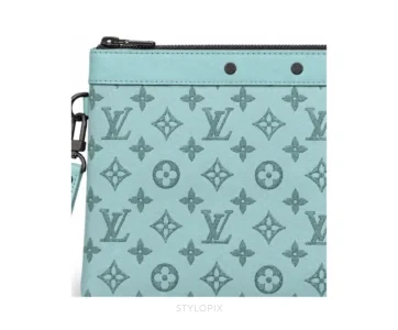 Louis Vuitton PO-5 Pochette To Go With Original Box, Sky Blue Dust Cover & Carry Bag Pochette - First Copy Bag