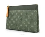 Louis Vuitton Pochette Voyage Souple Monogram Gradient Green With Original Box, Dust Cover & Carry Bag Pochette - First Copy Pouch Bag