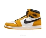 Nike Air Jordan 1 High Yellow Ochre Black and White - Nike First Copy Shoes