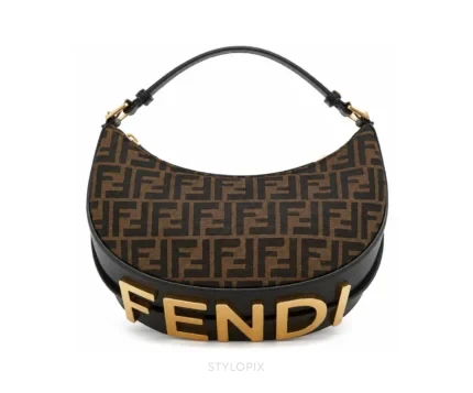 Fendi Roma FF Monogram Brown Hobo Bag - First Copy Handbags