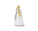 Louis Vuitton White Twist MM Shoulder Bag with Original Double Box & Dust Cover - First Copy Sling Bag