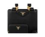 Prada Combo Black Color Shoulder Bags - Prada First Copy Bags