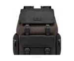 Coach Unisex Rivington Backpack Bag Coffee Black Sprint Leather With Dust Bag - Coach First Copy Bags