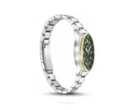 Citizen Dual Green Dial With Silver Metal Strap Quartz - Citizen First Copy Watches