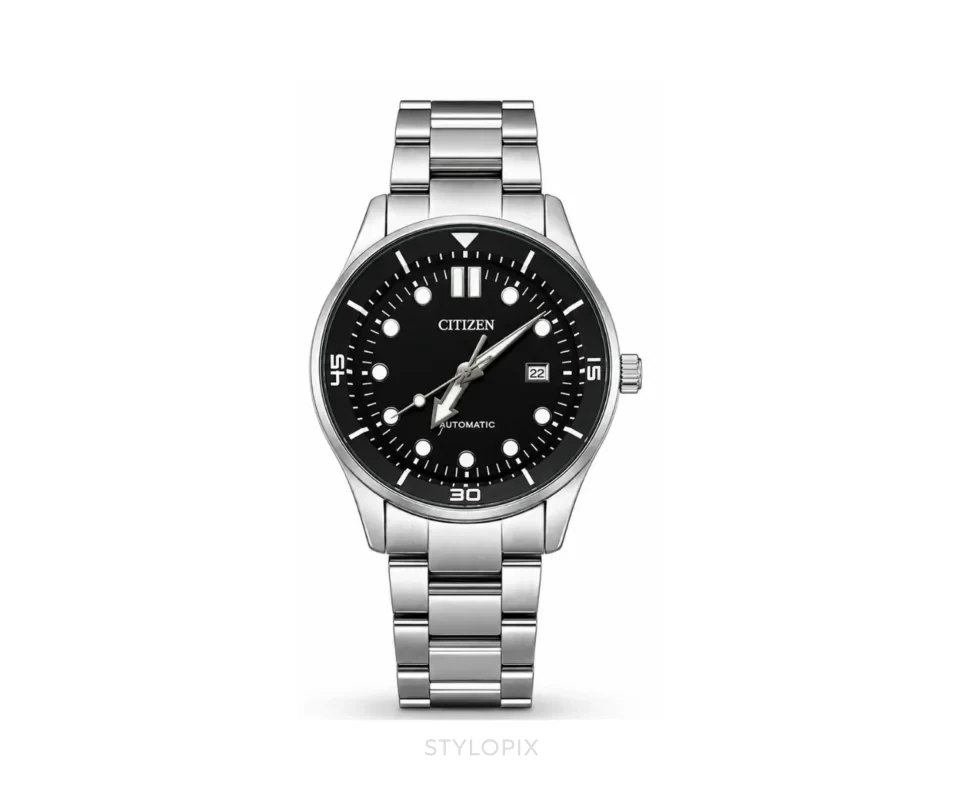 Citizen NJ0191 Silver Black With Silver Chain Quartz - Citizen First Copy Watches