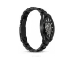Citizen Open Heart Black Dial With Black Metal strap Skeleton Automatic - Citizen First Copy Watches