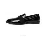 Armani Mocaasin Patent Party Wear - First Copy Formal Shoes