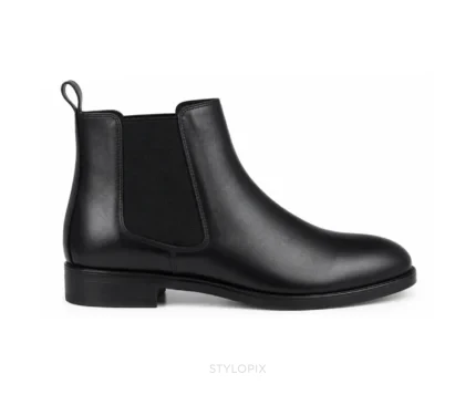 Zara Black Smooth Chelsea Boots - First Copy Formal Shoes