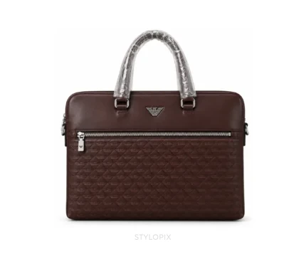 Armani Laptop Bag with Dust Cover Brown Business Bags - First Copy Laptop Bag